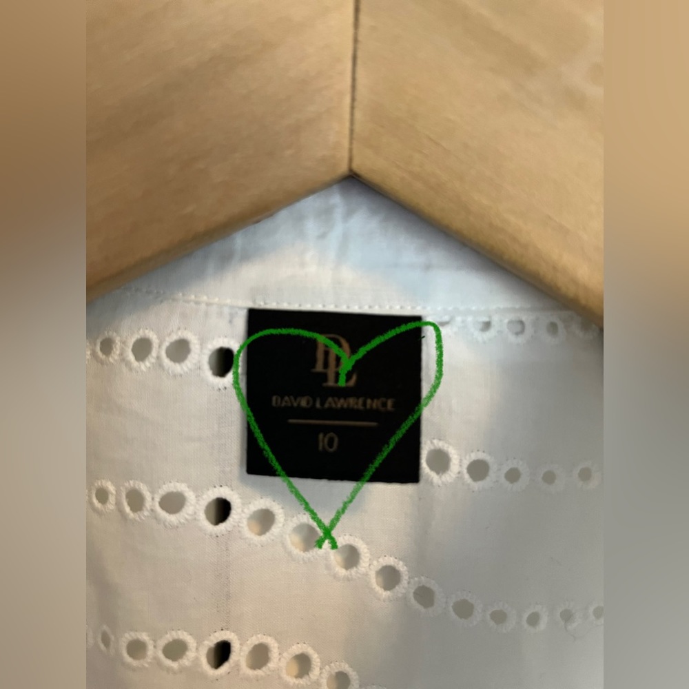 David Lawrence Broderie L/S Cotton Shirt - Picture 3 of 10